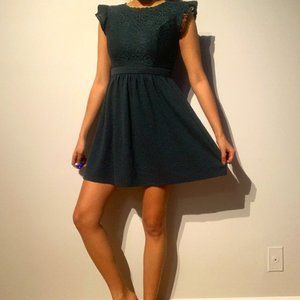 Xhilaration Green Textured Dress S